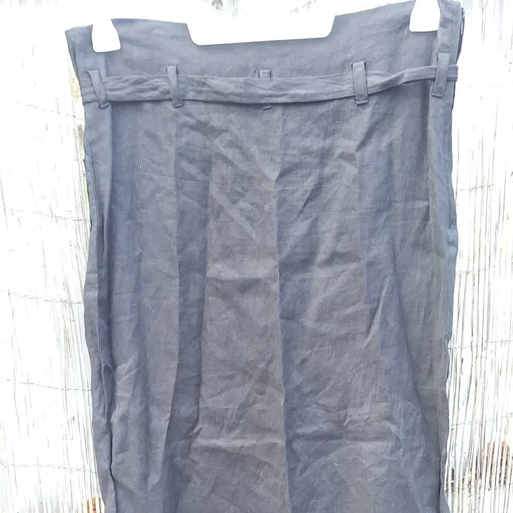 Paula Sweet Long Black Skirt with Slit - M